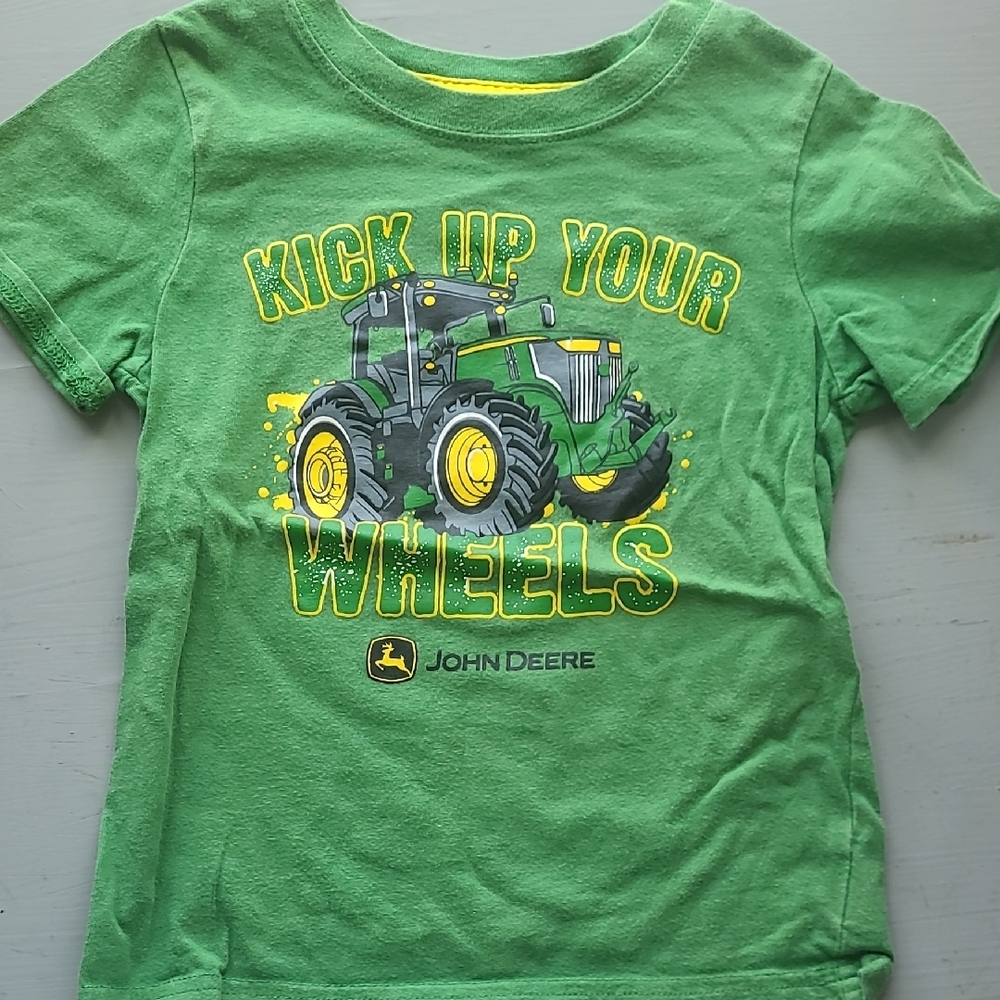 John Deere Green T-Shirt with Tractor Print